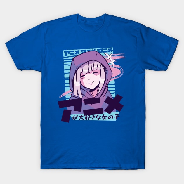 Joy Anime Manga Girl T-Shirt by MajorCompany